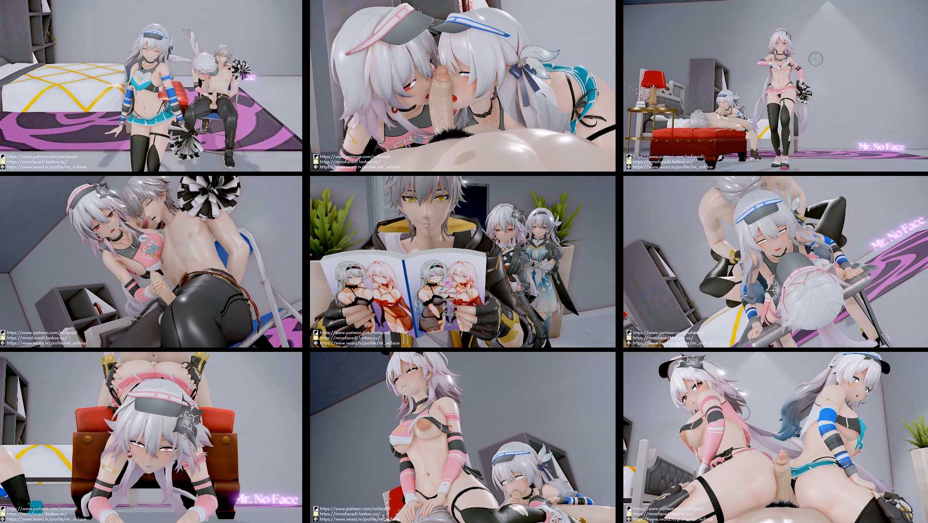 【同人动画】Mr. No Face - 崩坏-长月夜和流萤的夹心饼【216mb-6.15分钟】百度